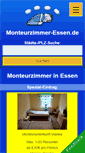 Mobile Screenshot of monteurzimmer-essen.de